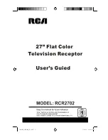 Предварительный просмотр 23 страницы RCA RCR2702 User Manual