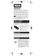 Preview for 3 page of RCA RCR311S User Manual