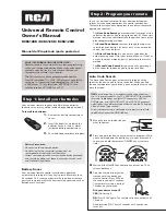 RCA RCR412BR Owner'S Manual preview