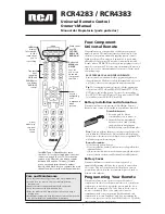 Preview for 1 page of RCA RCR4383 Owner'S Manual