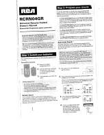 RCA RCRN04GR Owner'S Manual preview