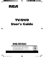 RCA RCRVD2022 User Manual preview