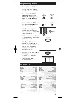 Preview for 5 page of RCA RCU410 - Universal Remote Control User Manual