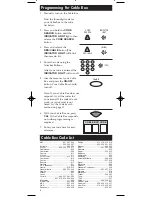 Preview for 10 page of RCA RCU410 - Universal Remote Control User Manual