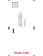 Preview for 20 page of RCA RCU410 - Universal Remote Control User Manual