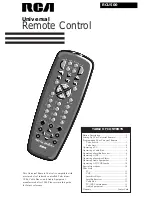 RCA RCU500 User Manual preview