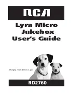 RCA RD2760 - Lyra 1.5 GB MP3 Player User Manual preview