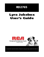 RCA RD2765 - Lyra 5 GB Digital Jukebox User Manual preview