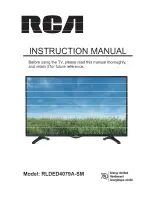 RCA RLDED4079A-SM Instruction Manual preview