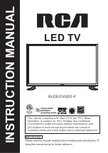 RCA RLDEDV3255-F Instruction Manual preview