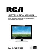 RCA RLED1530 Instruction Manual предпросмотр