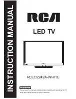 RCA RLED2242A-WHITE Instruction Manual preview