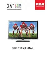 Preview for 1 page of RCA RLED2431A-B User Manual