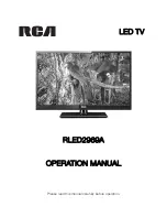 RCA RLED2969A Operation Manual preview