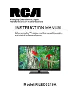 RCA RLED3216A Instruction Manual preview