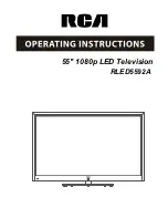 Preview for 1 page of RCA RLED5592A Operating Instructions Manual