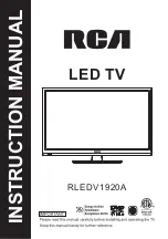 RCA RLEDV1920A Instruction Manual preview