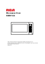 RCA RMW1126 Manual preview