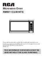 RCA RMW1133-WHITE Manual preview