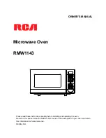 RCA RMW1143 Owner'S Manual preview