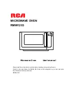 RCA RMW1203 User Manual preview