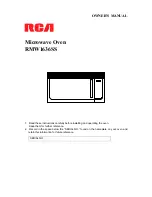 Preview for 1 page of RCA RMW1636SS Owner'S Manual