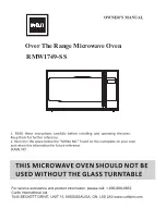 RCA RMW1749-SS Owner'S Manual preview