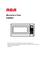 RCA RMW927 Instructions Manual preview