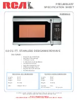 RCA RMW966 Specification Sheet preview