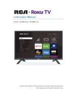 RCA roku TV RTR5060-US Instruction Manual preview