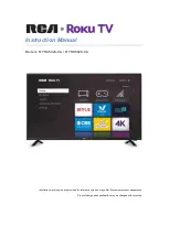 Предварительный просмотр 1 страницы RCA Roku TV RTRU5028-CA Instruction Manual