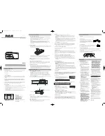 RCA RP3538 User Manual preview