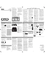 RCA RP5405 User Manual preview