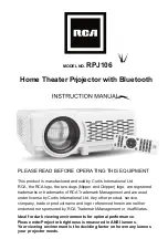 RCA RPJ106 Instruction Manual preview