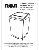 RCA RPW160-C Instruction Manual preview