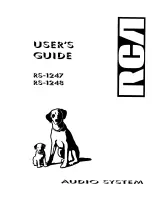 RCA RS-1247 User Manual preview