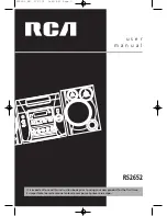 Preview for 2 page of RCA RS2652 User Manual