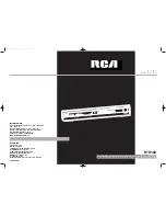 Предварительный просмотр 1 страницы RCA RTD160 User Manual