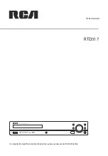 RCA RTD317 User Manual preview