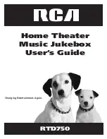 RCA RTD750 User Manual preview