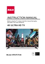 RCA RTU7575-B Manual preview