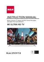 RCA RTU7877-B Instruction Manual preview