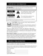 Preview for 2 page of RCA S12100CL User Manual