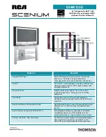 Preview for 1 page of RCA Scenium D34W135D Specifications