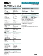 Preview for 2 page of RCA Scenium D44LPW134 Brochure & Specs