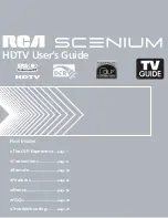 Предварительный просмотр 1 страницы RCA SCENIUM HD50LPW166PK User Manual