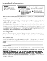 Preview for 2 page of RCA Scenium HDLP50W151YX1 User Manual