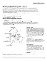 Preview for 3 page of RCA Scenium HDLP50W151YX1 User Manual