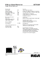 Preview for 2 page of RCA SCTV160 Specifications