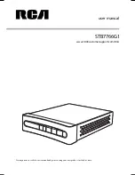 RCA STB7766G1 User Manual preview